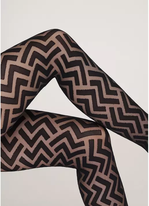 Колготки с геометрическим рисунком Stella 40 den model 1