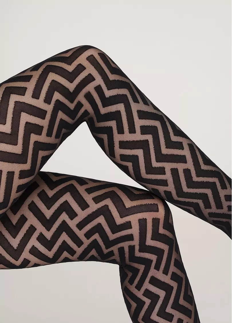 Колготки з геометричним малюнком Stella 40 den model 1