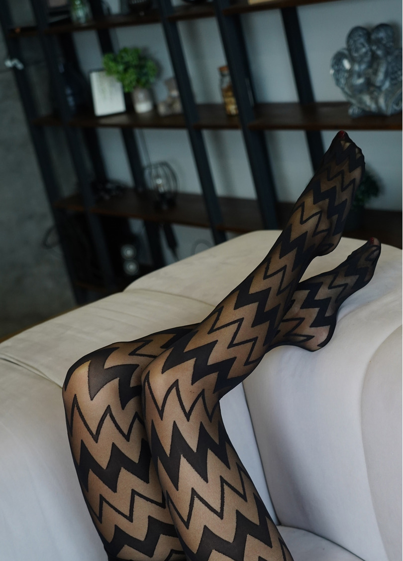 Колготы с геометрическим узором Stella 40 den model 2