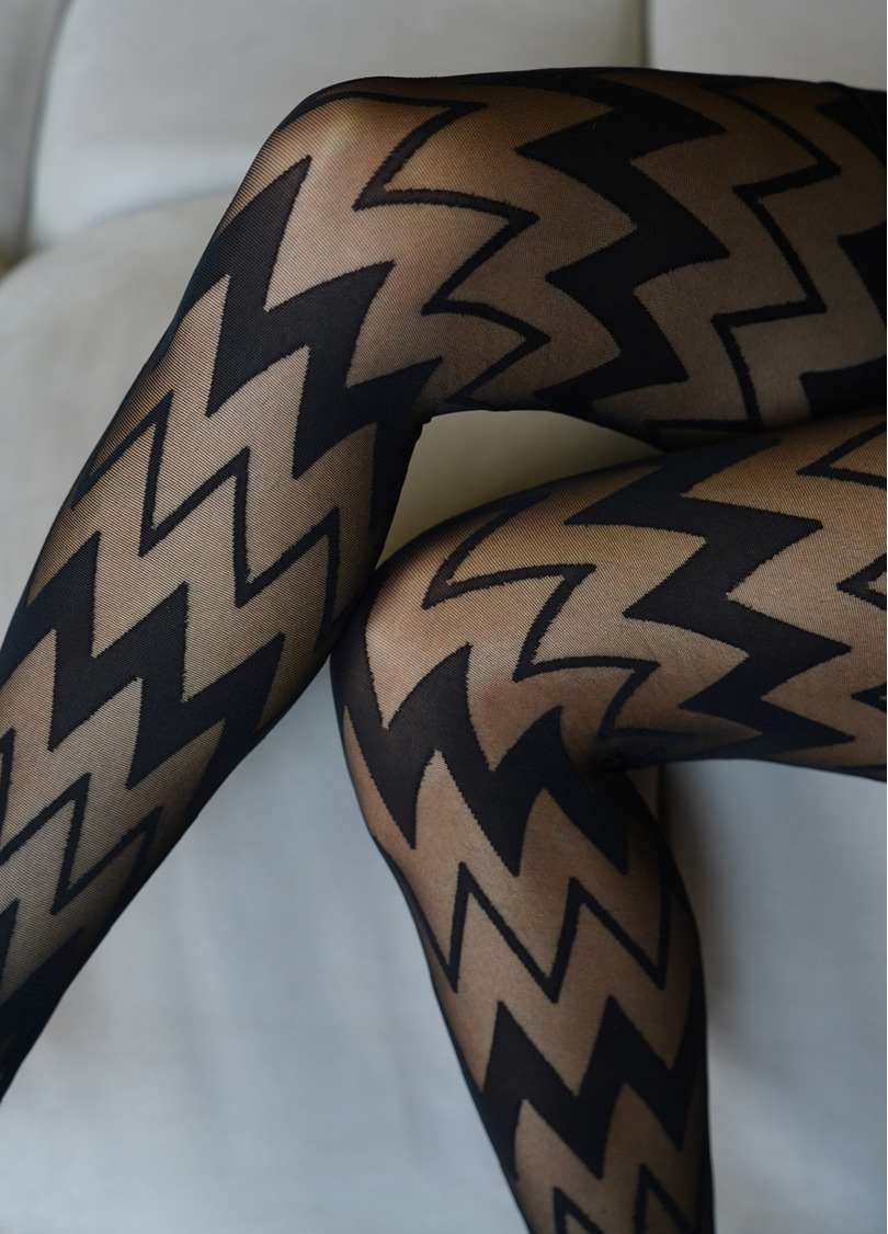 Колготы с геометрическим узором Stella 40 den model 2