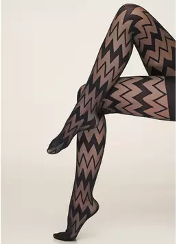 Колготы с геометрическим узором Stella 40 den model 2