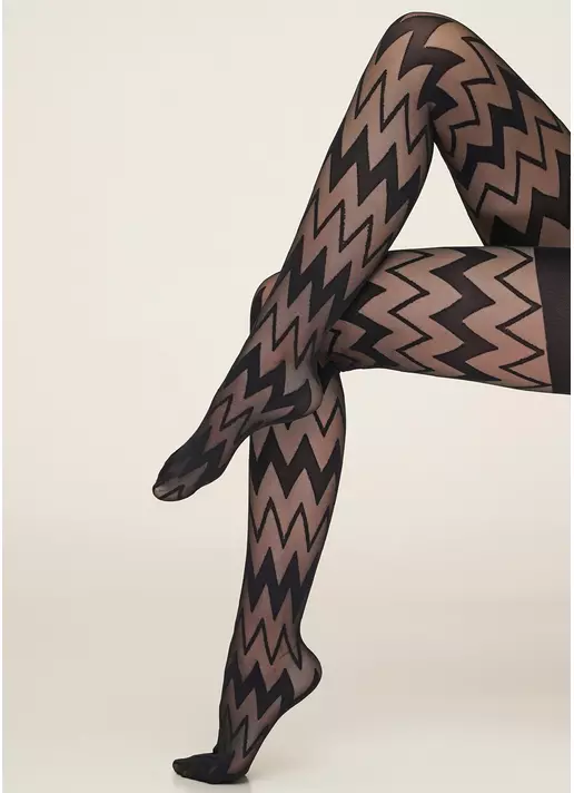 Колготы с геометрическим узором Stella 40 den model 2