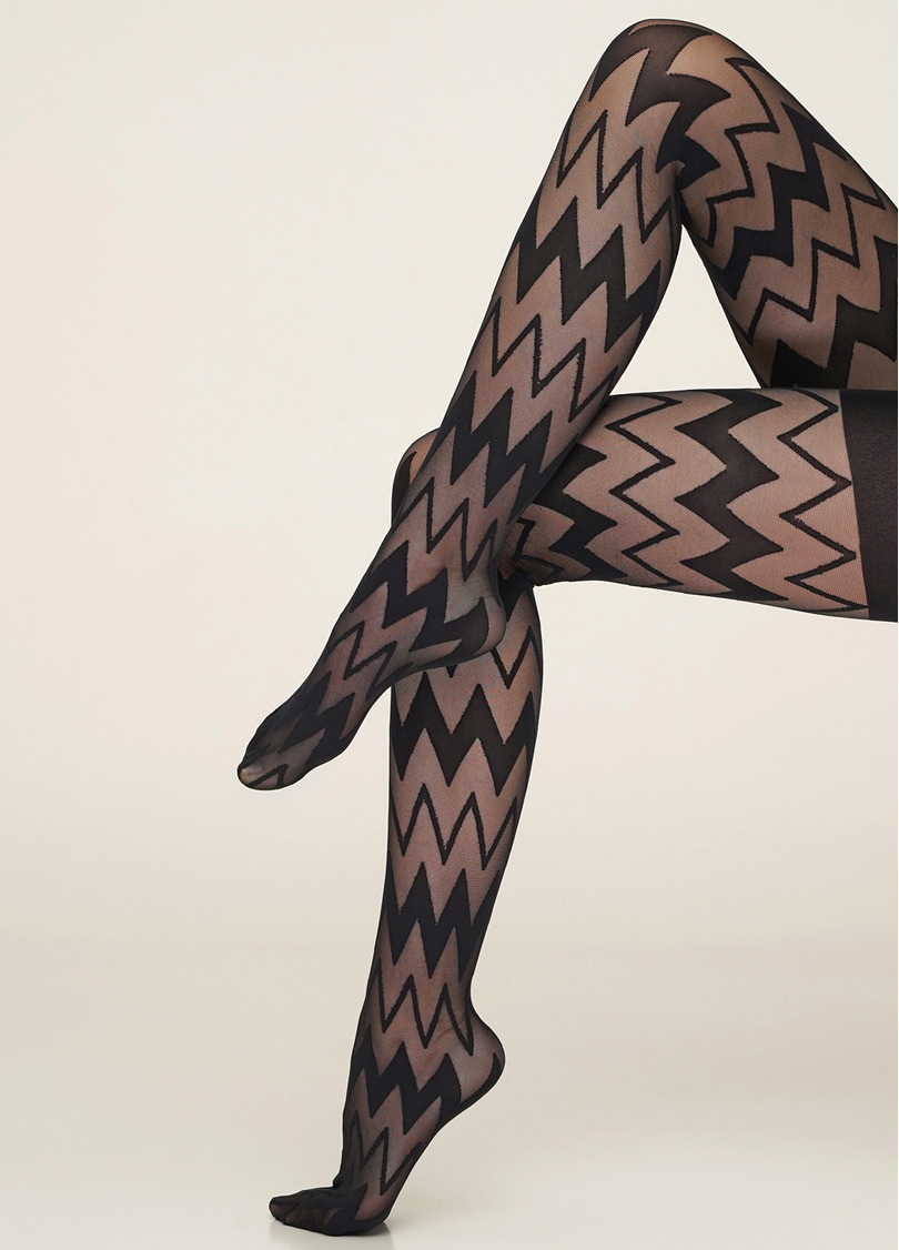Колготы с геометрическим узором Stella 40 den model 2