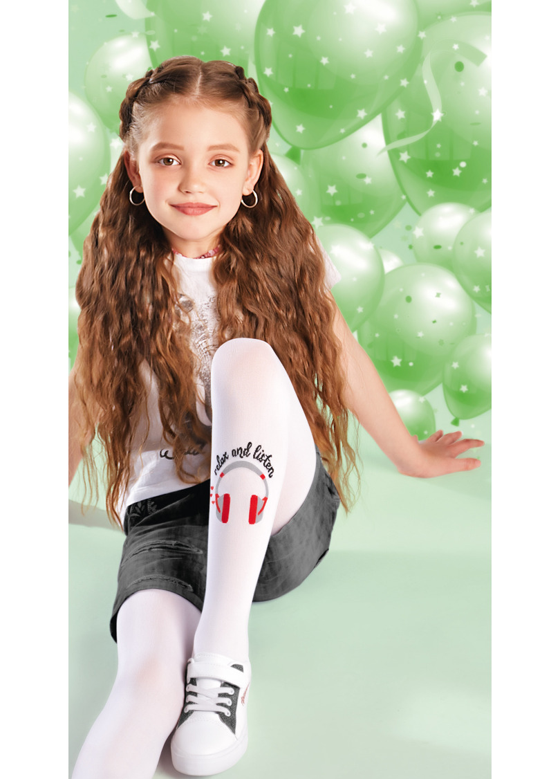 Дитячі колготки з малюнком KERRY 80 (4) bianco (білий)