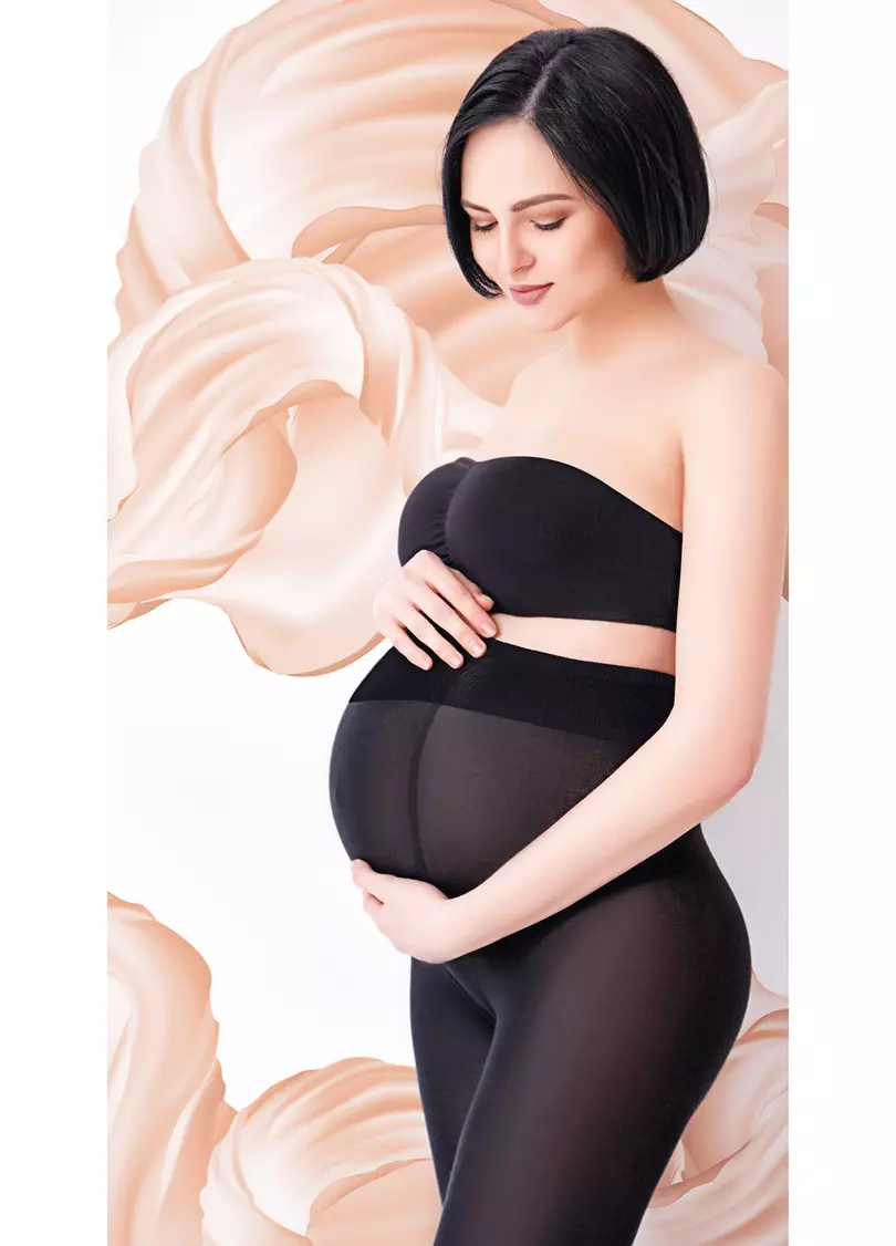 Теплі колготки для вагітних Mama 100 den (caffe)