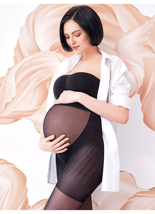 Колготки классические с шортиками для беременных Mama 20 den (nero) Колготки классические с шортиками для беременных Mama 20 den (nero)