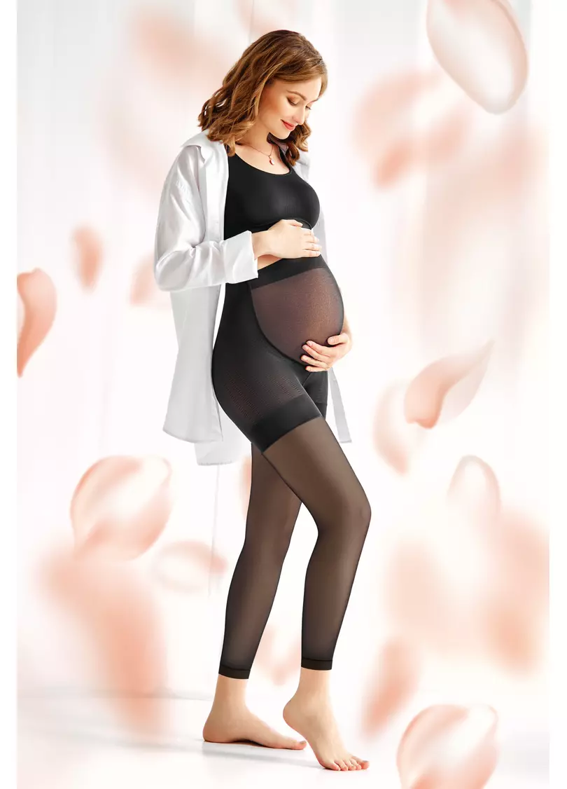 Леггинсы для беременных с полиамида MAMA LEGGY TIGHTS 70 den nero (черный)