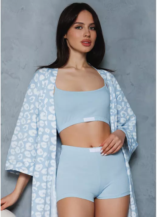 Женские боксеры COTTON BLOOM 2402/60 ballad blue (голубой)