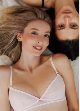 Бюстгальтер бралетт Glam 1611/40 pale lilac (розовый)