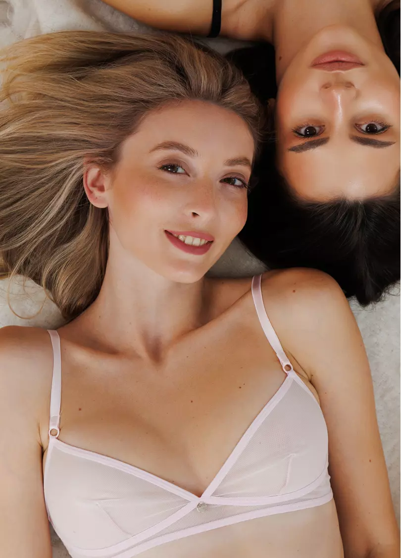 Бюстгальтер бралет Glam 1611/40 pale lilac (рожевий)