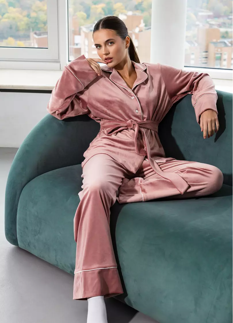 Велюровый комплект SOFT WINTER 5509/080 dusty rose (розовый)