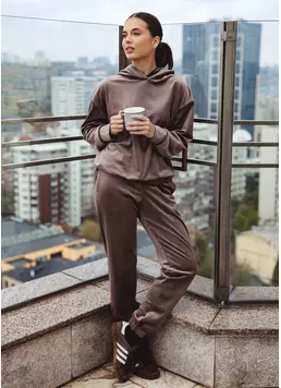 Велюровий комплект SOFT WINTER 5814/080 mokko (коричневий)