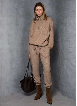 Комплект свитер и штаны SOFTCORE 5816/290 cocoa cupcake/white (коричневый/белый)