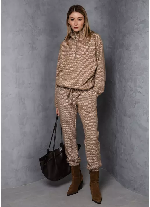 Комплект свитер и штаны SOFTCORE 5816/290 cocoa cupcake/white (коричневый/белый)