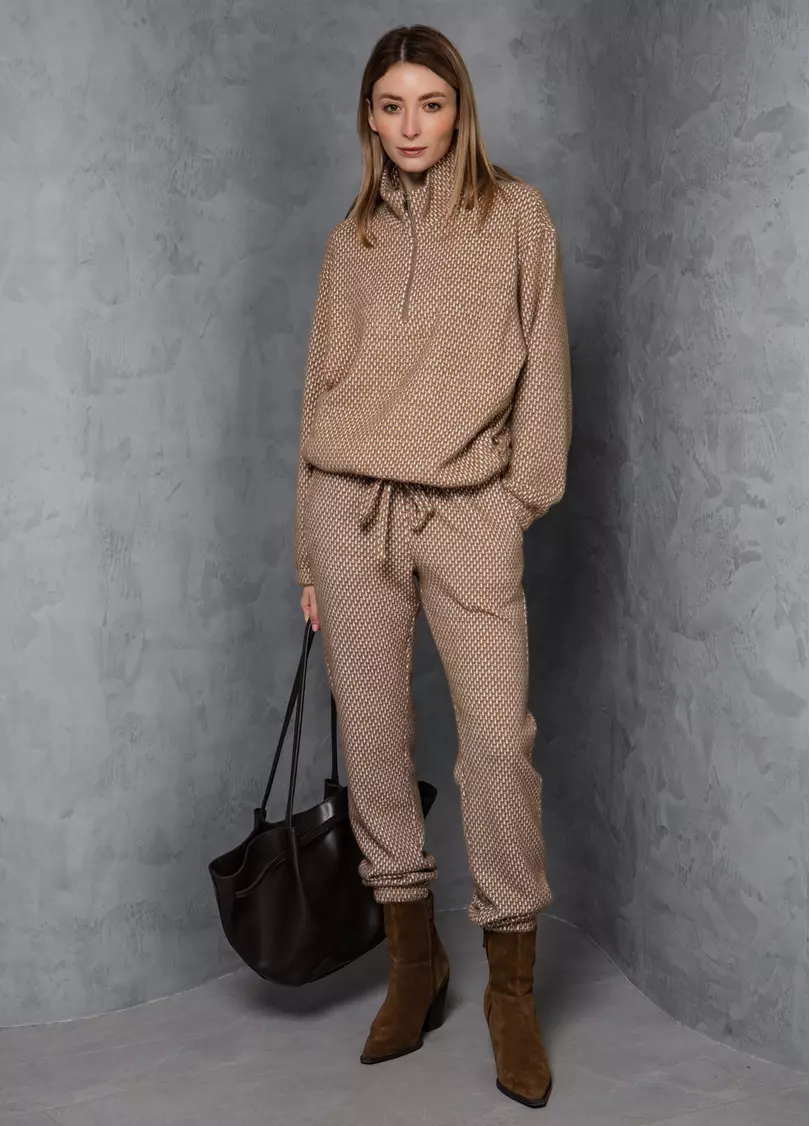 Комплект свитер и штаны SOFTCORE 5816/290 cocoa cupcake/white (коричневый/белый)