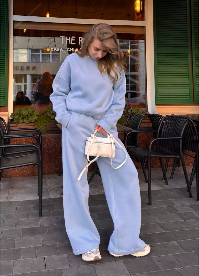 Комплект жіночий світшот і штани SPORT STYLE 5817/170 whispy blue (блакитний)