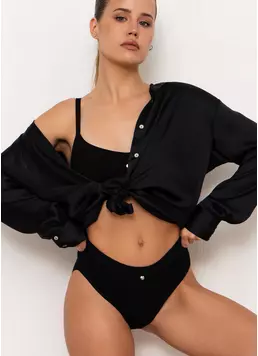 Трусы слипы хлопковые в рубчик URBAN RIB 2319/60 black (черный) Трусы слипы хлопковые в рубчик URBAN RIB 2319/60 black (черный)