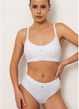 Трусы слипы хлопковые в рубчик URBAN RIB 2319/60 white (белый)