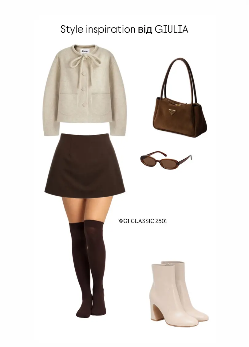 Гольфы WG1 CLASSIC 2501 chocolate (коричневый)