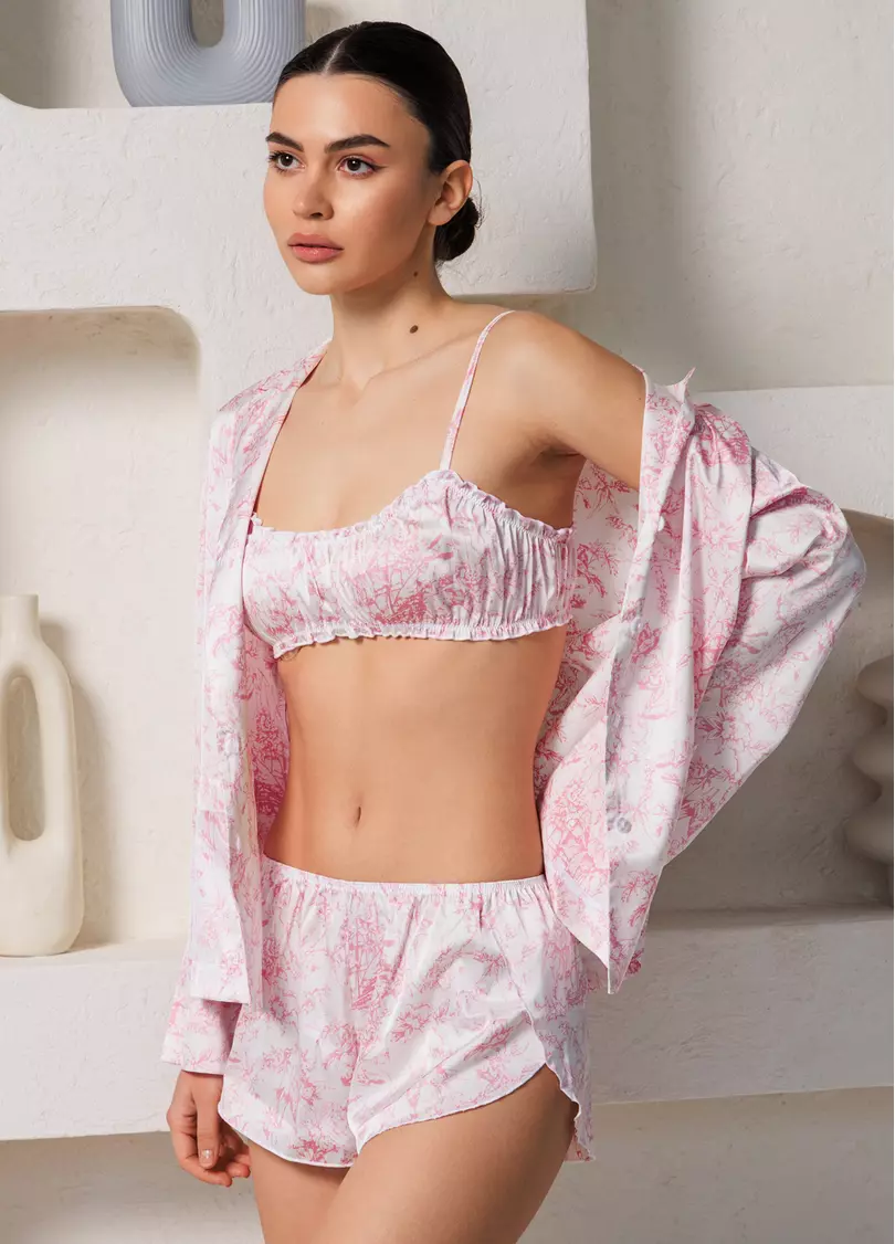 Шелковые трусы-шорты TOILE SILK 2401/100 (розовый)