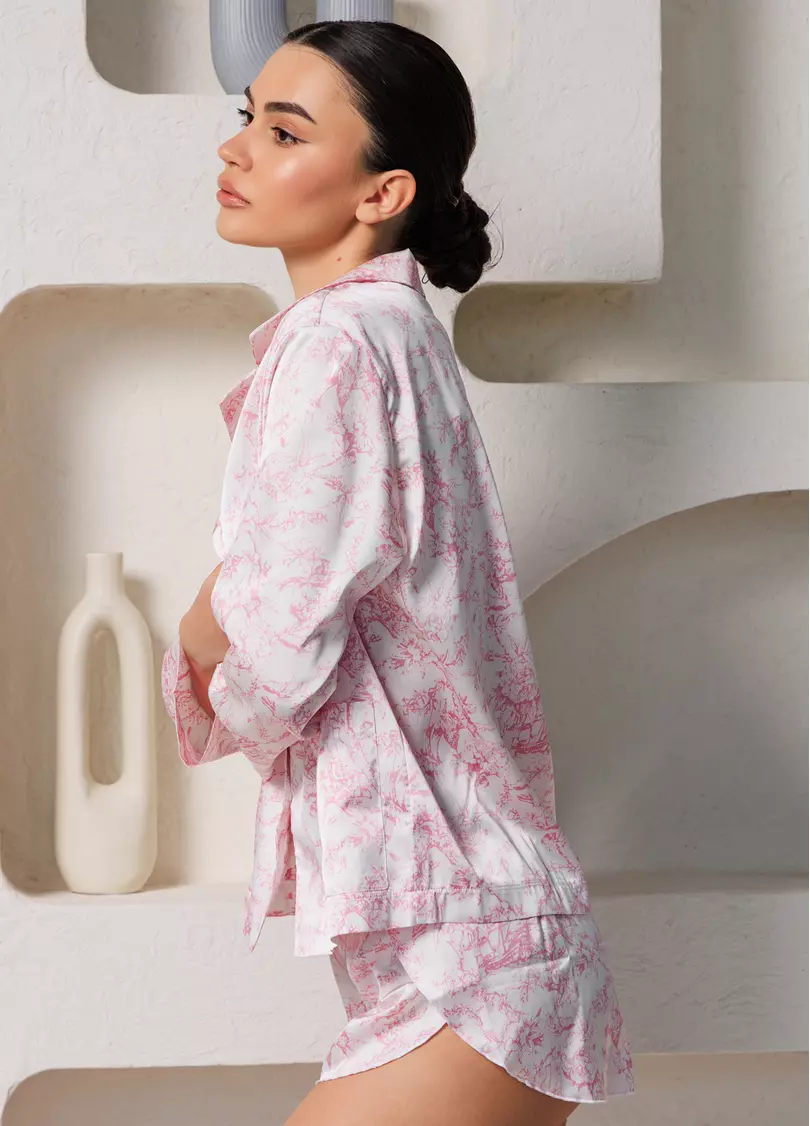 Шелковые трусы-шорты TOILE SILK 2401/100 (розовый)