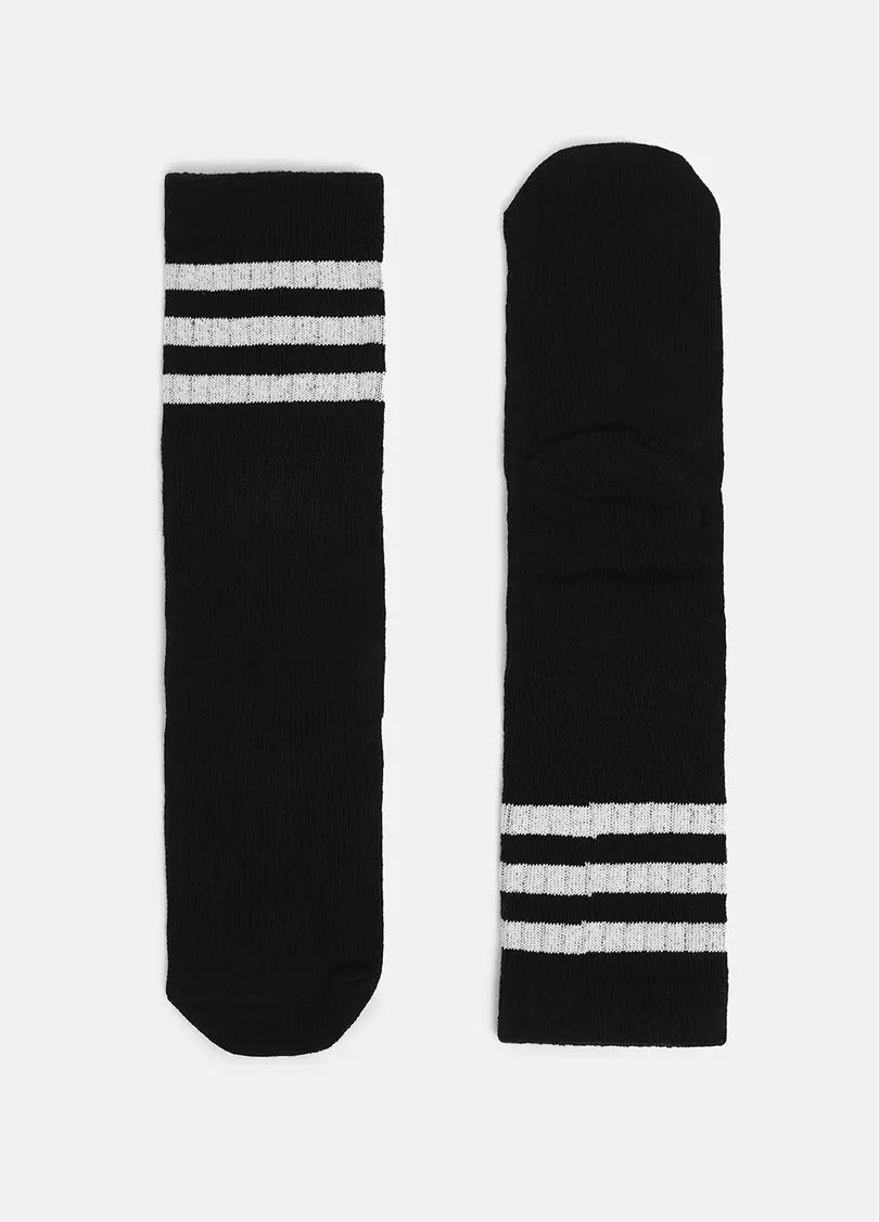 Детские гольфы с полосками KG-001 gambaletto black (черный)