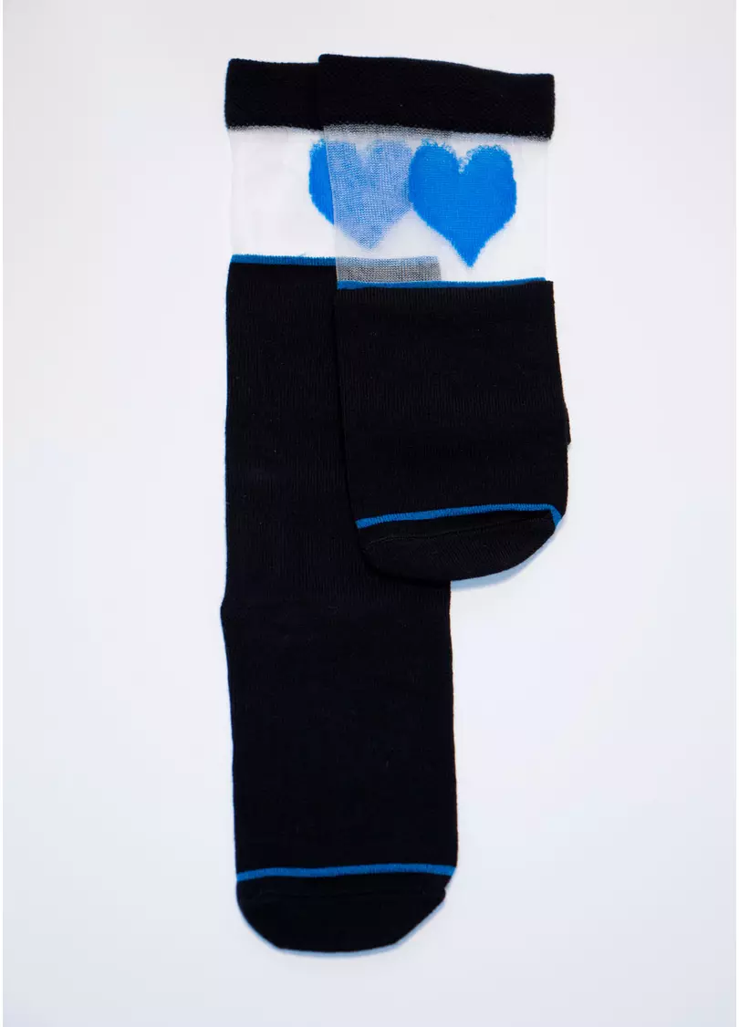 Гольфы для девочек KG1 CRISTAL 007 nero/blue (черный)