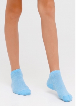 Теплі дитячі шкарпетки в смужку KLM-002 calzino baby blue (блакитний)