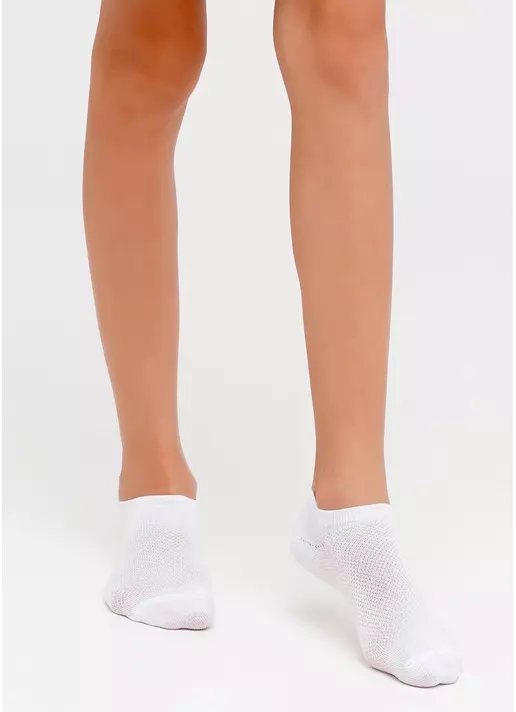 Классические подростковые носки KS1 SUMMER CLASSIC white (белый)