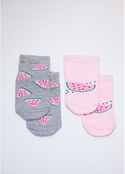 Хлопковые носки для девочек KS1M-007/(2) calzino (KSS KOMPLEKT-007 (2 пари))