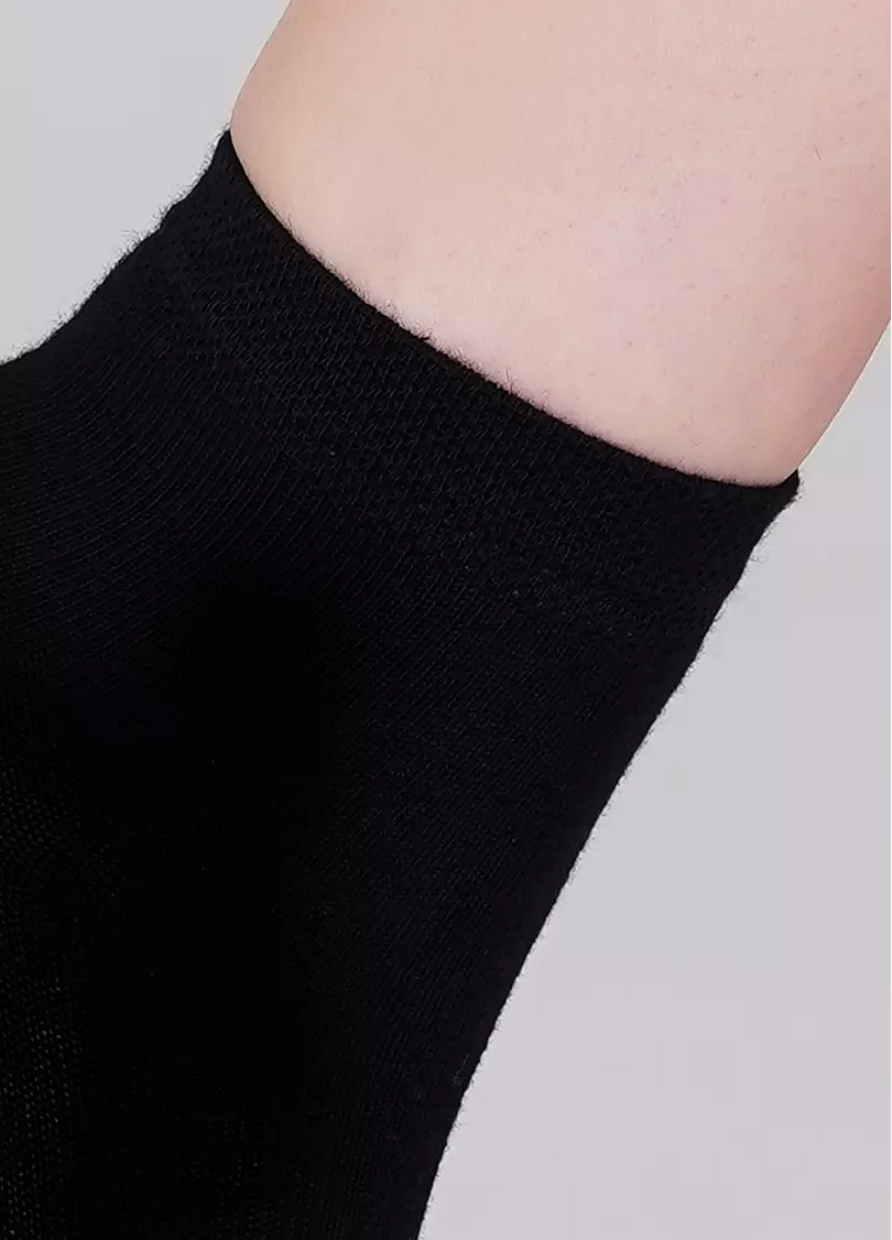 Женские хлопковые носки (2 пары) WS2 CLASSIC black/light grey melange (черный)