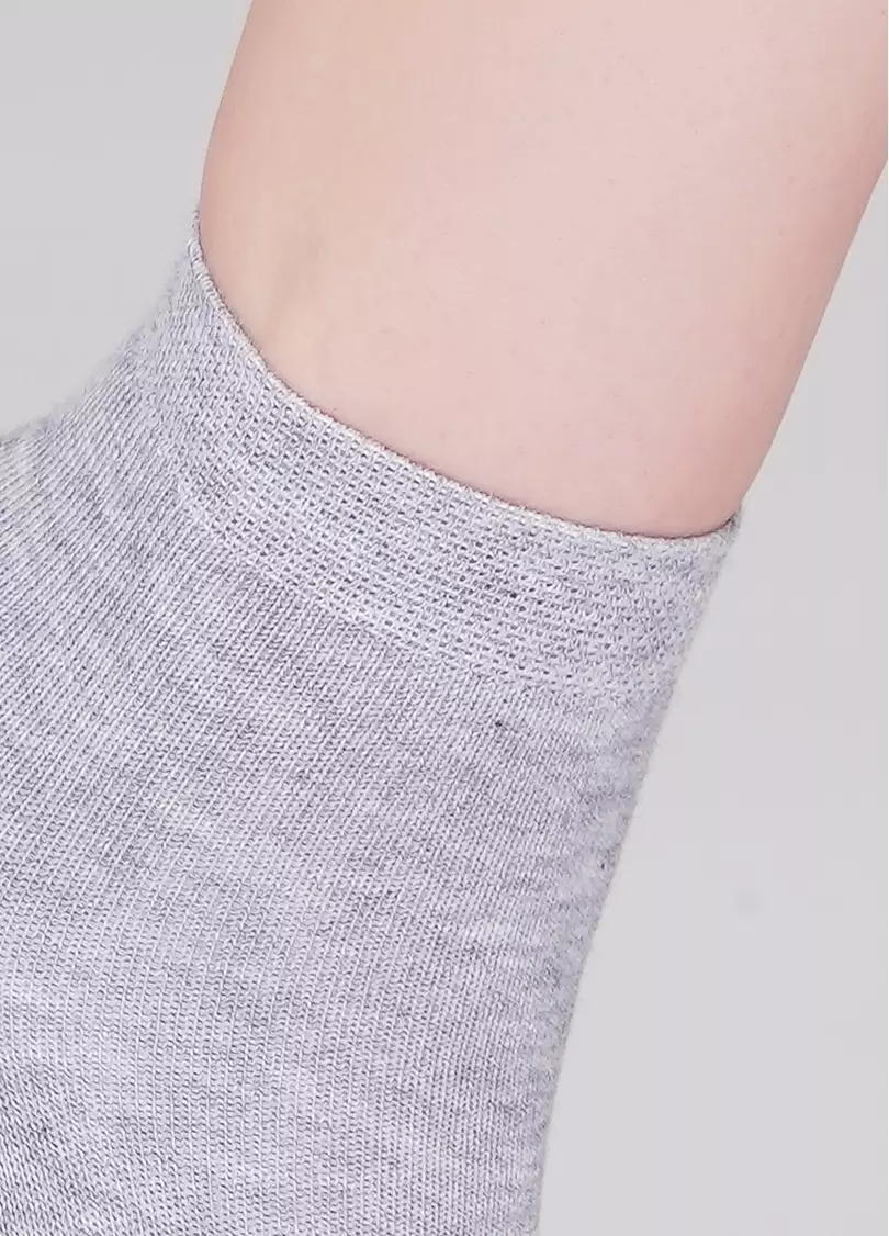 Женские хлопковые носки (2 пары) WS2 CLASSIC black/light grey melange (черный)