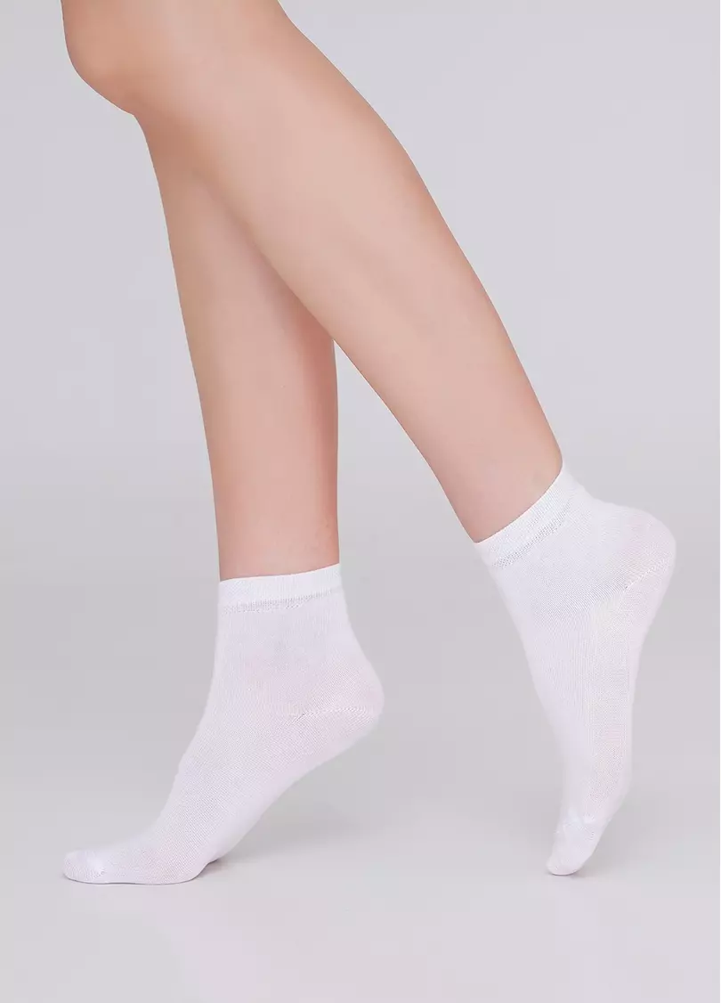 Детские хлопковые носки (2 пары) KS2 CLASSIC (пак х2) black/white (черный/белый)