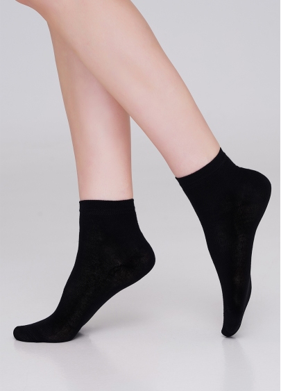 Детские хлопковые носки (2 пары) KS2 CLASSIC (пак х2) black/white (черный/белый)