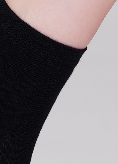 Детские хлопковые носки (2 пары) KS2 CLASSIC (пак х2) light grey melange/black (серый меланж/черный)