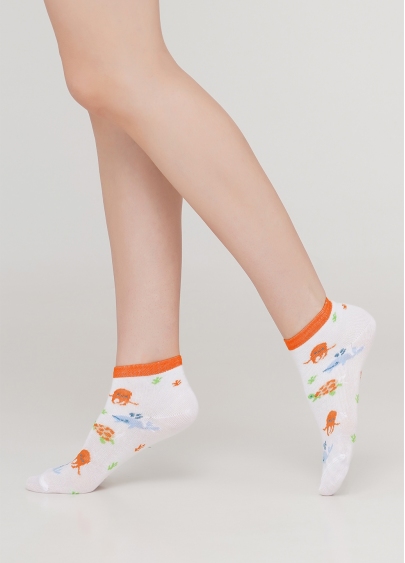 Дитячі короткі шкарпетки KS2 MARINE 002 (білий)