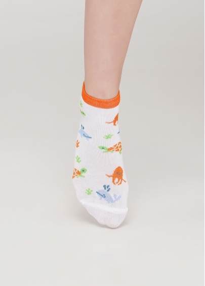 Детские короткие носки KS2 MARINE 002 (белый)