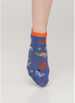 Детские короткие носки KS2 MARINE 002 (синий)