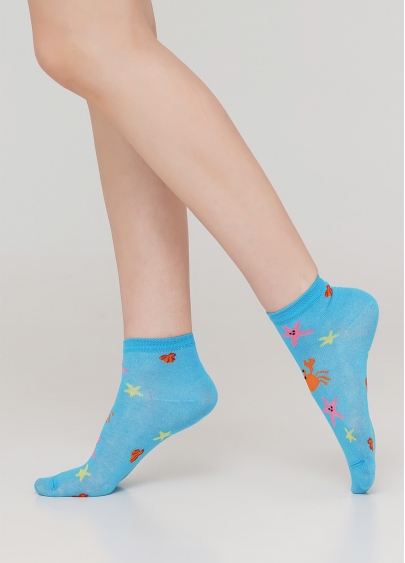 Детские короткие носки KS2 MARINE 009 (голубой)