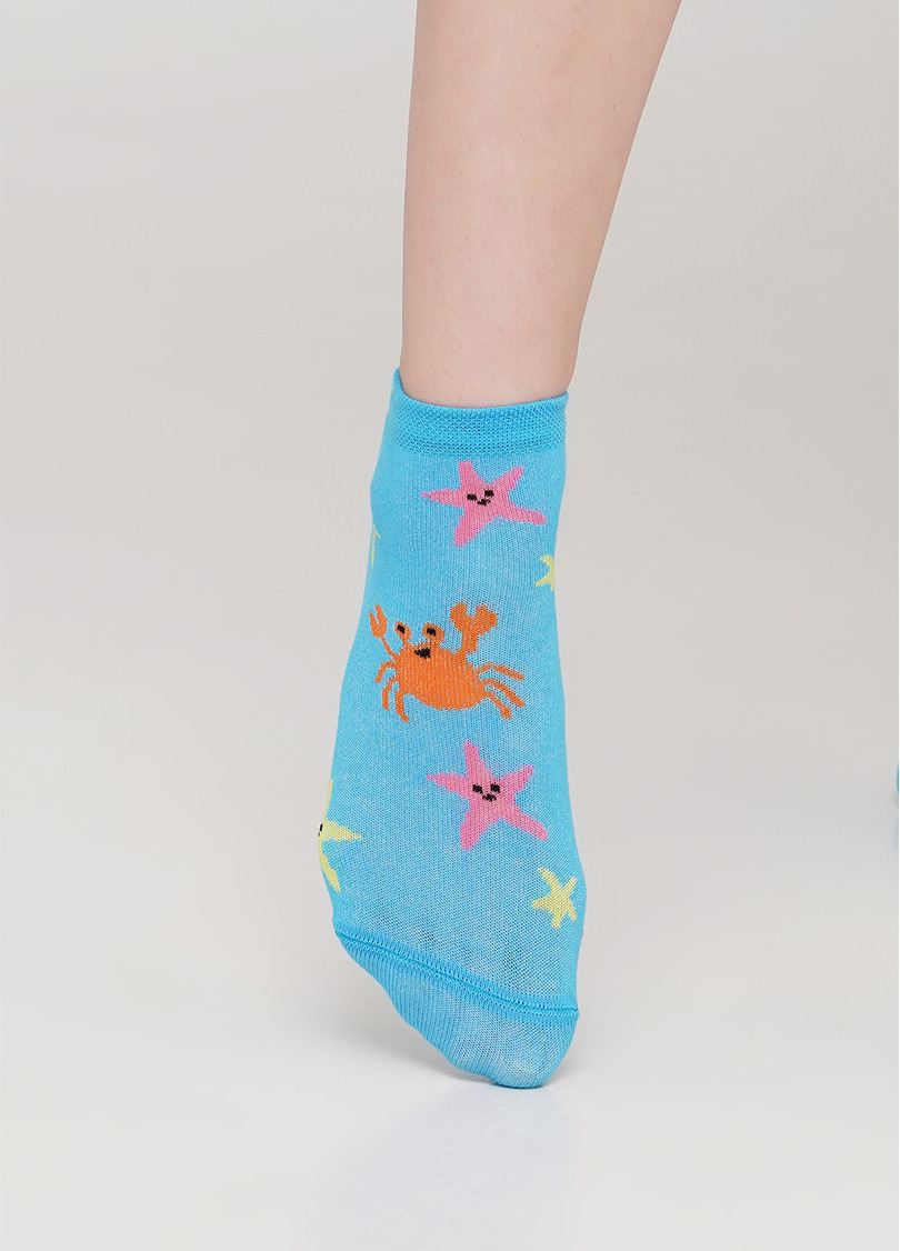 Дитячі короткі шкарпетки KS2 MARINE 009 (блакитний)