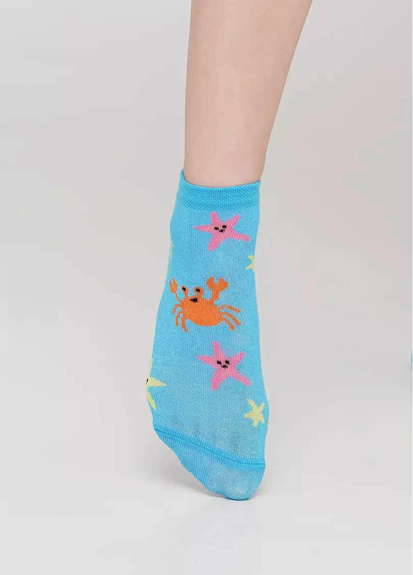 Детские короткие носки KS2 MARINE 009 (голубой)