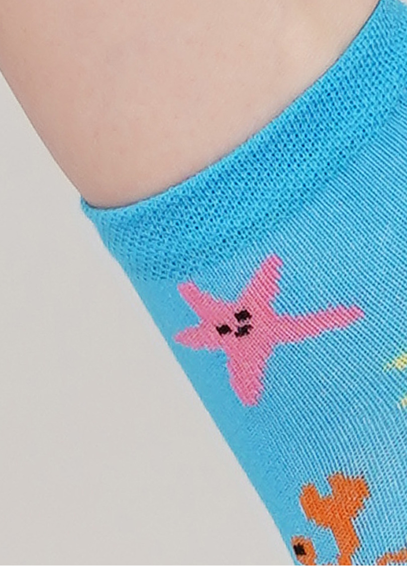 Дитячі короткі шкарпетки KS2 MARINE 009 (блакитний)