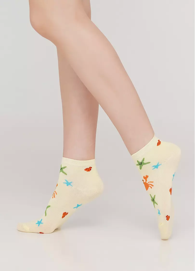 Детские короткие носки KS2 MARINE 009 (желтый)