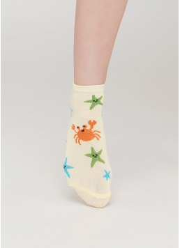 Детские короткие носки KS2 MARINE 009 (желтый)