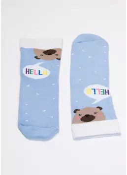 Шкарпетки дитячі з малюнком KS2C/Te-004 baby blue (блакитний)