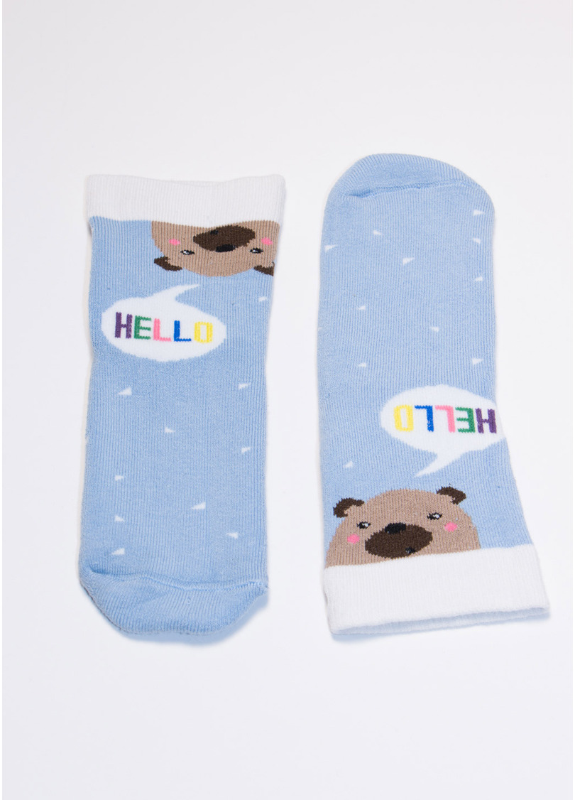 Шкарпетки дитячі з малюнком KS2C/Te-004 baby blue (блакитний)