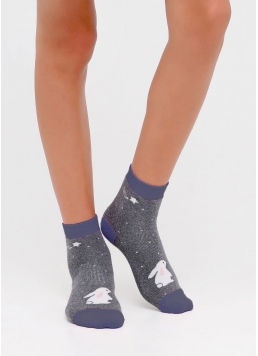 Теплі дитячі шкарпетки KS2M/Te-002 dark grey melange/navy (сірий)