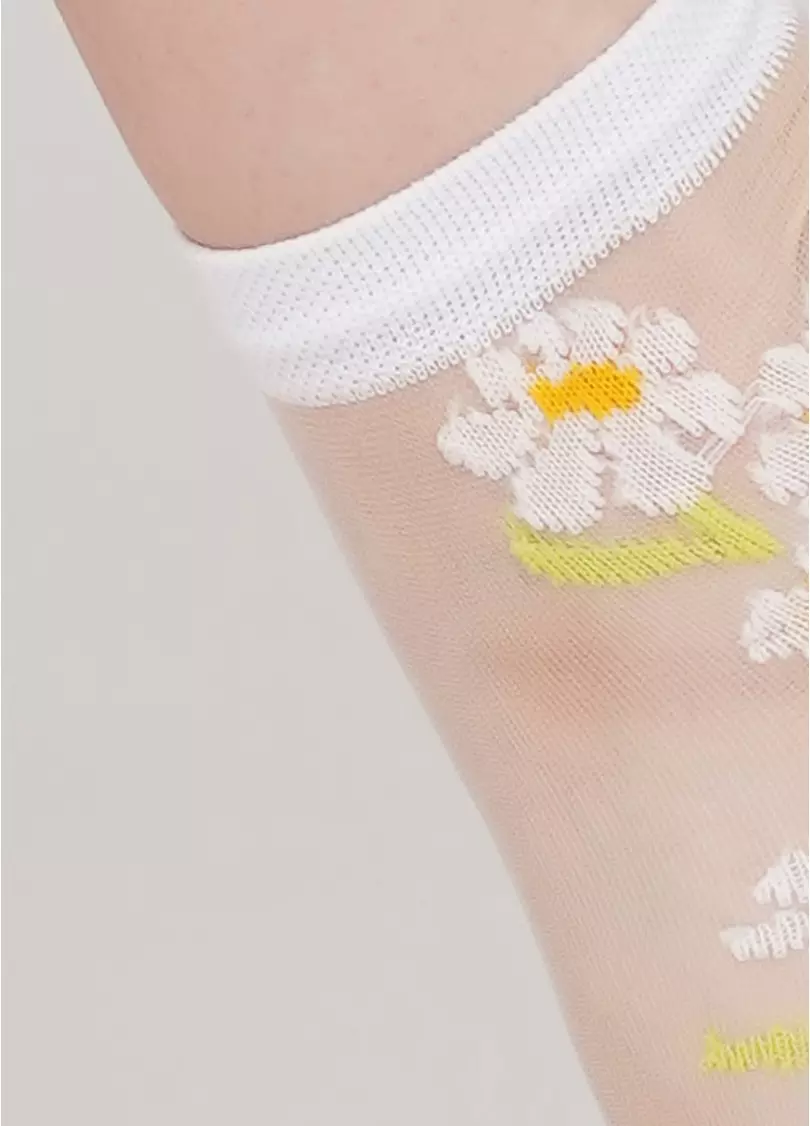 Детские носки прозрачные с ромашками KS3 CRISTAL 016