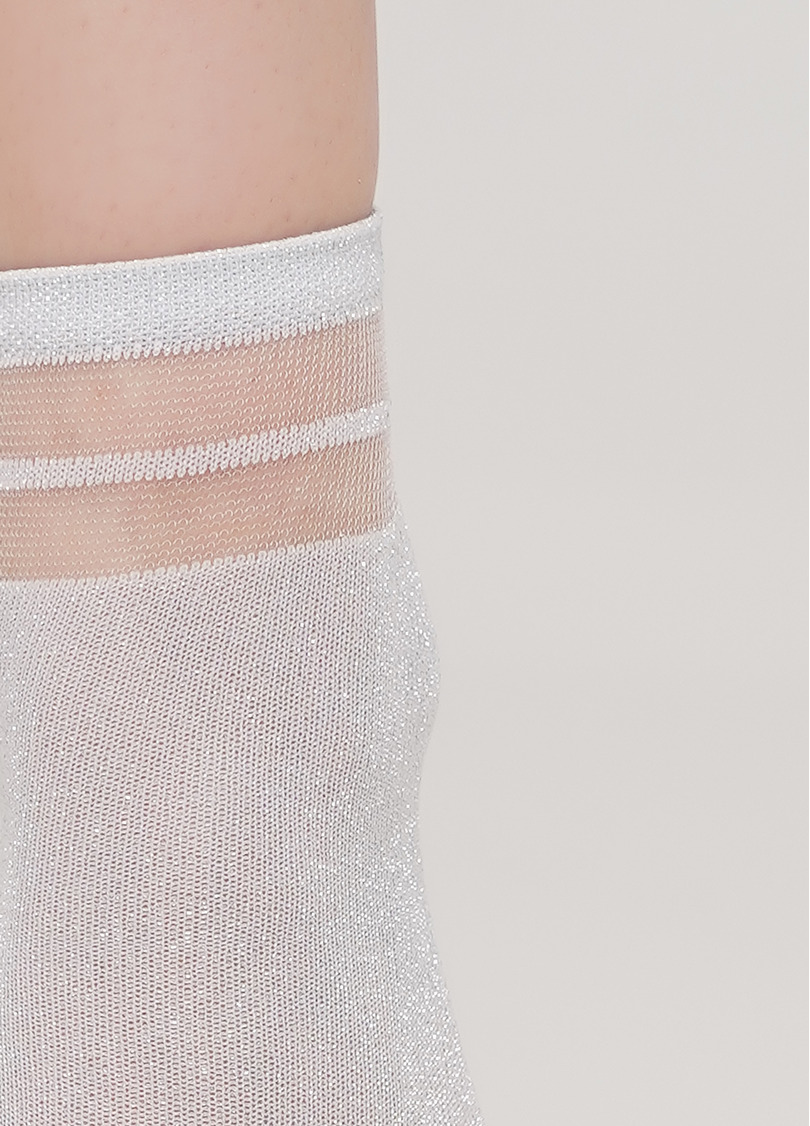 Детские носки с люрексом KS3 CRISTAL LUREX PA 001 bianco (белый)