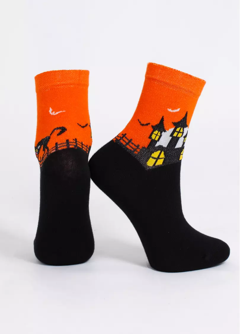 Детские носки Хэллоуин KS3 HALLOWEEN 2502 orange (оранжевый)
